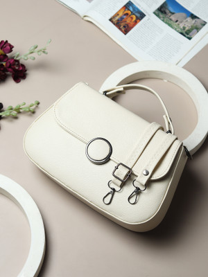GALIP White Sling Bag Sling bag for women and girls (Off White)