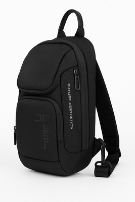 MXSOLD Black Shoulder Bag Stylish Crossbody Sling Bag | Compact Shoulder Travel Bag