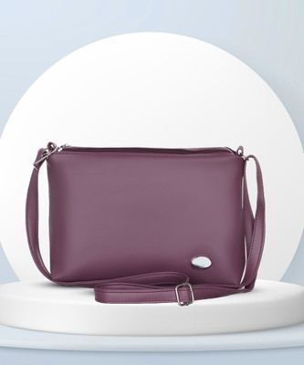 Leather Land Purple Sling Bag EGG SLING IN PURPLE