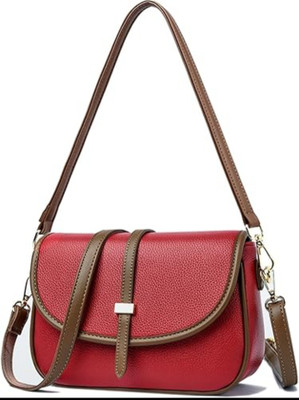 HaveGlam Red Sling Bag Trendy Korean sling bag for women with long and adjustable handle