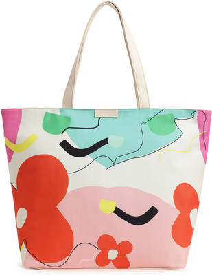 Fastrack White Tote Floral Printed