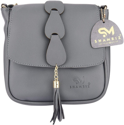 house of common Grey Sling Bag HC_LC SR-JHUMKA-GREY