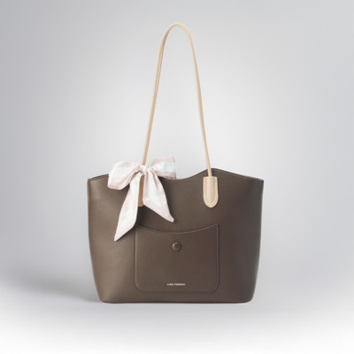 LINO PERROS Brown Tote Avril Everyday Bag