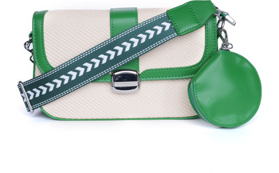 santorini Green Sling Bag Avanté Women’s Premium Faux Leather Sling Bag