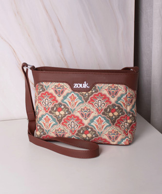 ZOUK Multicolor Sling Bag Mughal Art Multicolor Harmony Sling Bag