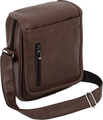 ZipCraze Brown Sling Bag Stylish Sling Cross Body Travel Office Business Messenger One Side Shoulder Bag