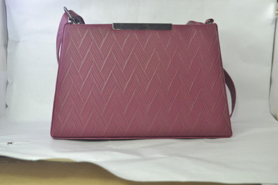 ROGAN Maroon Sling Bag Lightweight Regular Use Rexin Zipper Sling Bag for Women