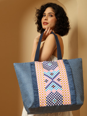 ENSAC Women Blue Hand-held Bag