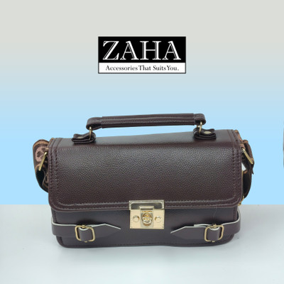 ZAHA Brown Sling Bag Heritage Sling Bag