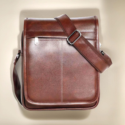 Shivra Brown Sling Bag Men Sling Bag extra large (S-11*8.5*3)