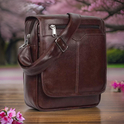 Shivra Brown Sling Bag Men Sling Bag side bag for men(S-12*11)