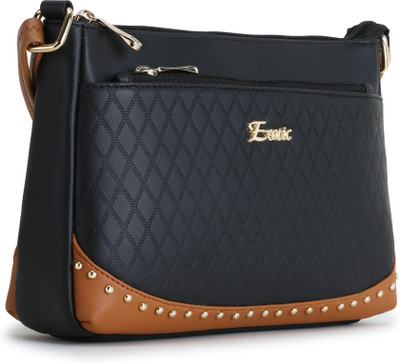 Exotic Black Sling Bag Studded Sling bag