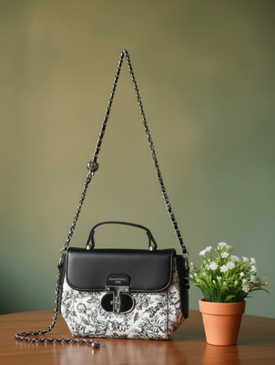 DONICY Black Sling Bag Stylish sling bag