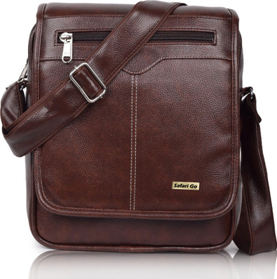 Safari Pro Brown Sling Bag Vegan Leather sling bag for men