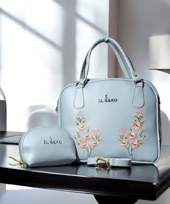 EL SAKO Grey Hand-held Bag new classy women handbag set of 2 GREY