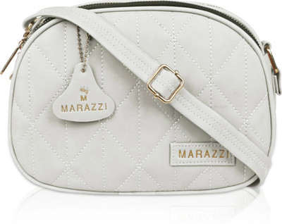 marazzi White Sling Bag 3 chain
