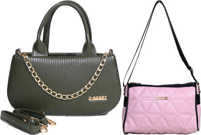 Despacito Green, Pink Sling Bag Fashionable sling bag(Pack of 2)