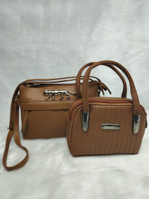 SIZI CREATION Brown Shoulder Bag SZ0060(Pack of 2)
