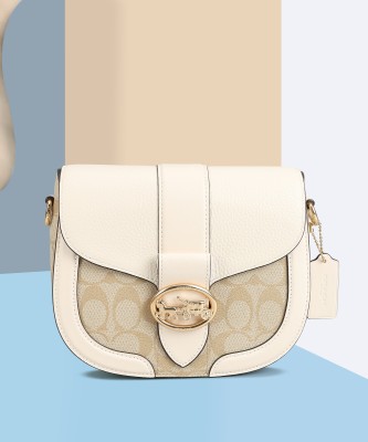 COACH White, Beige Sling Bag C2806IMDQC