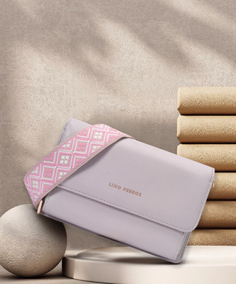 LINO PERROS Grey Sling Bag Women's Soft Grey Sling Bag