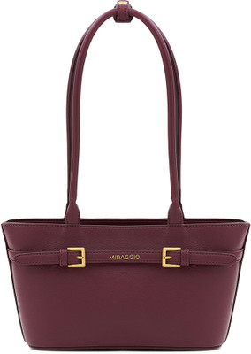 Miraggio Maroon Shoulder Bag Ines Shoulder Bag