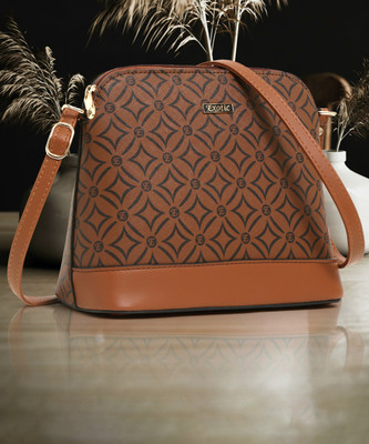 Exotic Tan Sling Bag Ethinic pattern-620