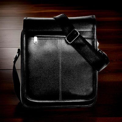 house of common Black Sling Bag Men Sling Bag extra large (S-11*8.5*3)