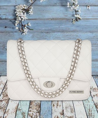 FLYING BERRY White Sling Bag Women's White Sling Bag