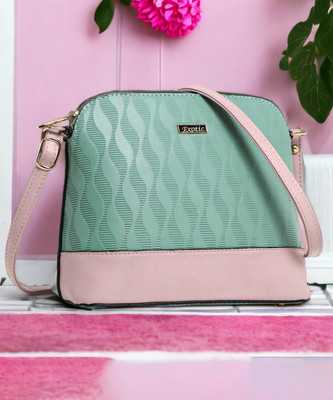 Exotic Green Sling Bag Dual tone Fashionable sling bag