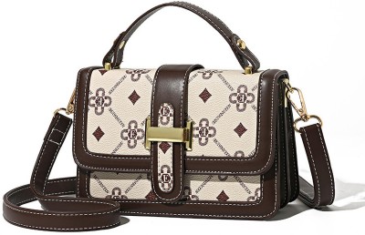 Diva Dale White Sling Bag Stylish Trendy Multi-Pockets Casual Trendy