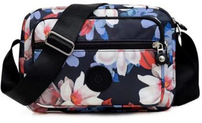 MISTYCDEP White, Black Shoulder Bag Crossbody Purse for Women, Nylon Waterproof Shoulder Purse, Messenger