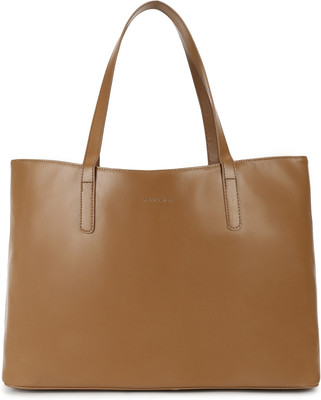 Fastrack Tan Tote Solid