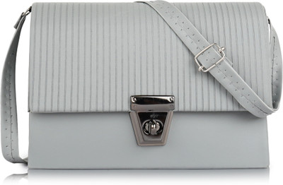 ALONZO Grey Sling Bag Stylish sling Bag for Women Trendy PU Handbag with Fashionable