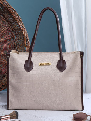 LEGAL BRIBE Women Beige Tote
