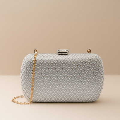 LINO PERROS Silver Clutch Women's Sliver Clutch