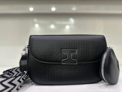 Bridgeway Black Sling Bag BLACK PU LEATHER
