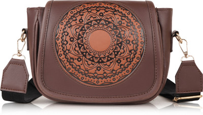 YOYOWING Brown Sling Bag YWG-NEW SLING BAG-315-BROWN(Pack of 2)