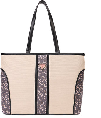 MADY FASHION Purple Tote Mady Verona Women’s Premium Canvas & PU Leather Tote Bag