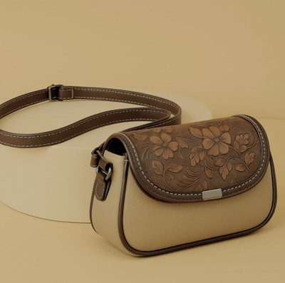 LIZIQI Beige Sling Bag Trendy korean Sling Bags for women