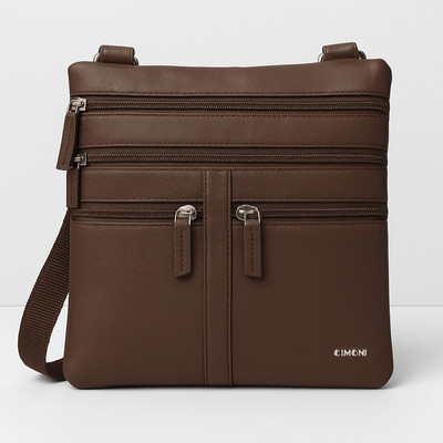 CIMONI Brown Sling Bag Premium Genuine Leather Sling Bag & Crossbody Bag For Girls/Women's
