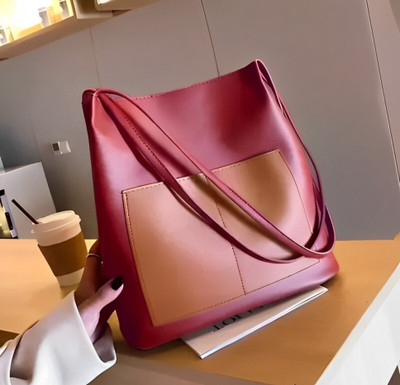 LIZIQI Maroon Sling Bag Trendy Spacious tote handbag for women | black handbag