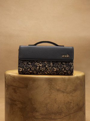 ZOUK Black Clutch Rhea Kapoor Clutch - FloMotif