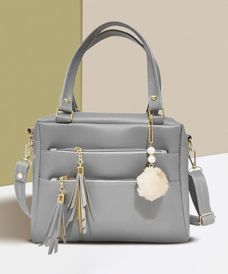 Cleto Grey Messenger Bag Sling Bag for women | grey trendy handbags | girls fancy purse