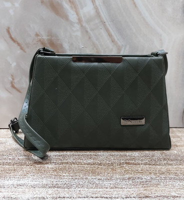G GLAMORA Green Sling Bag Structured Crossbody Handbag | For Women & Girls
