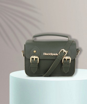 black spade Green Sling Bag Style Handel Crossbody Bag