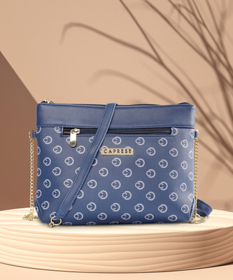 Caprese Blue Sling Bag Siesta Chain Sling Small Navy