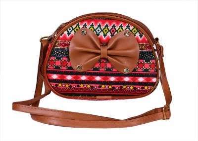 Sunesh Creation Brown Sling Bag Sling bag with Adjustable strap