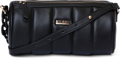 KLEIO Black Sling Bag Vegan Quilted Crossbody Sling Bag