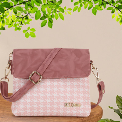 BFTPRIME Pink Sling Bag BFT-04-FLAP-PINK