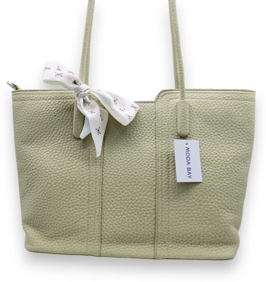 Moda Bay Green Tote Bag With Detachable Scarf